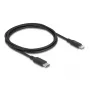 Cable DELOCK USB-C a Lightning fino 1 m, Lightning ↔ USB-C, 9 V 3 A, 3,3 mm, MFi