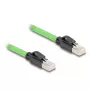 Cable de red DeLOCK 80890 RJ-45 Cat6a 2m negro verde