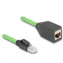 Cable de red DeLOCK 80880 RJ-45 Cat6a 1 m verde