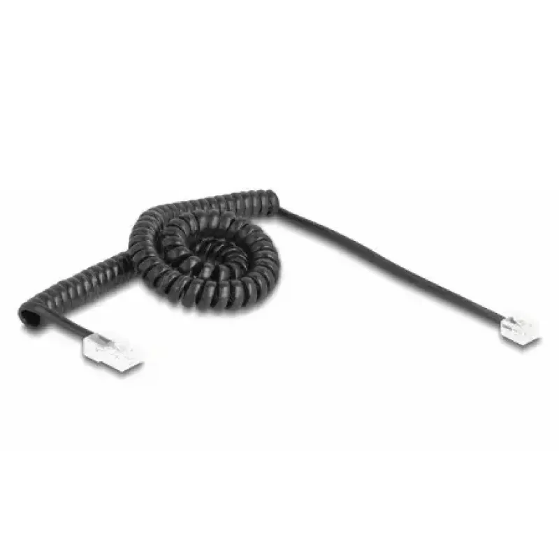 Cable telefónico DeLOCK 88480 3 m negro RJ-11 RJ-45
