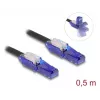 Cable de red DeLOCK 80925 RJ-45 Cat6 0,5m negro violeta