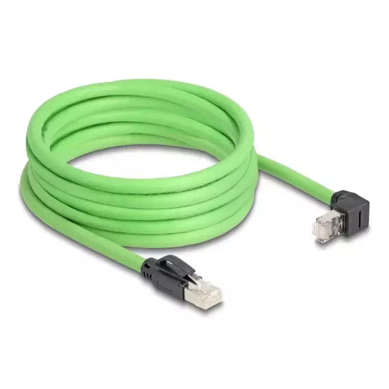 Cable de red DeLOCK 80894 RJ-45 Cat6a 5 m negro verde