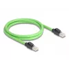 Cable de red DeLOCK RJ45 Cat.6A conector macho a conector macho 1m verde