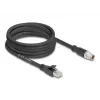 Cable de red DeLOCK 80585 M12 a RJ-45 Cat5e 5 m negro
