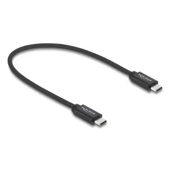 Cable coaxial USB C a USB C DELOCK USB4 Gen 3x2 40 Gbit/s USB PD 3.1 240W 0,5 m
