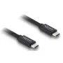 Cable coaxial USB-C a USB-C DELOCK USB4 Gen 3x2 40 Gbit/s USB PD 3.1 240 W 1 m