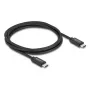 Cable coaxial USB-C a USB-C DELOCK USB4 Gen 3x2 40 Gbps PD 3.1 240 W 2 m