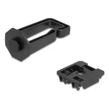 Sujetacables DeLOCK 90769 policarbonato negro 1 ud.