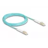 Cable de fibra óptica DeLOCK 88082 LC Duplex a LC Duplex OM3 5m