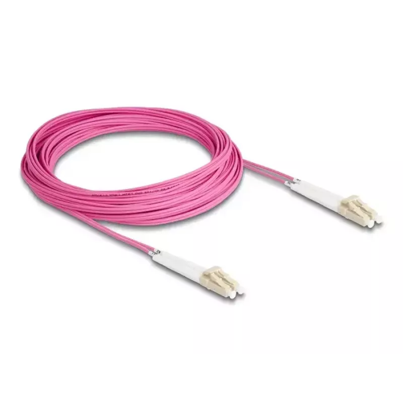 Cable de fibra óptica DeLOCK 88091 LC Duplex a LC Duplex OM4 10m