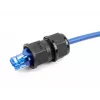 Acoplador de paso RJ45 IP67 impermeable negro DeLOCK
