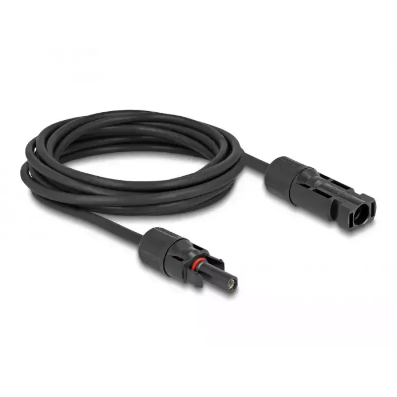 Cable DeLOCK DL4 solar 4 mm² conector macho a conector hembra 5 m negro