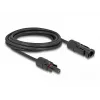 Cable DeLOCK DL4 solar 4 mm² conector macho a conector hembra 3 m negro