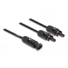 Distribuidor de cable DeLOCK DL4 solar 1 x conector macho a 2 x conector hembra 30 cm negro