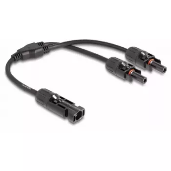 Distribuidor de cable DeLOCK DL4 solar 1 x conector macho a 2 x conector hembra 30 cm negro