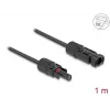 Cable DeLOCK DL4 solar plano conector macho a conector hembra 1 m negro 3,3 mm²