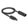 Cable DeLOCK DL4 solar plano conector macho a conector hembra 1 m negro 3,3 mm²