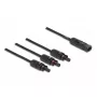 Cable divisor solar DeLOCK DL4 1 x conector macho a 3 x conector hembra 35 cm negro