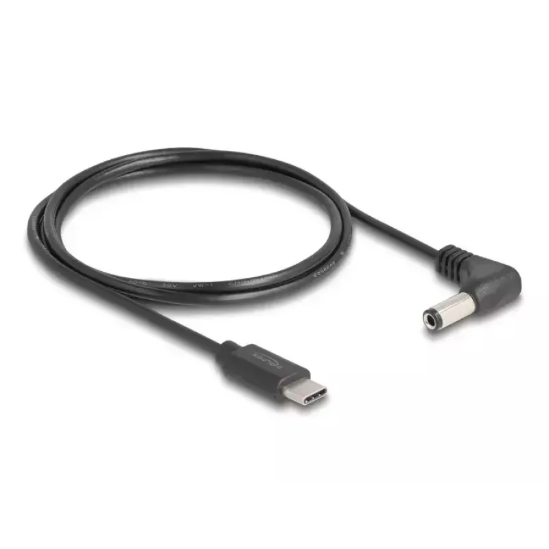 Cable de alimentación DeLOCK 85399 negro 1,5 m USB C 5,5 x 2,5 mm