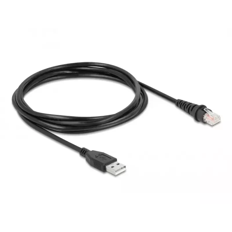 Cable para escáner de códigos de barras DeLOCK RJ50 a USB 2.0 Type-A 1,5 m