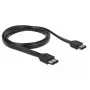 Cable SATA DeLOCK 85640 1 m eSATA negro