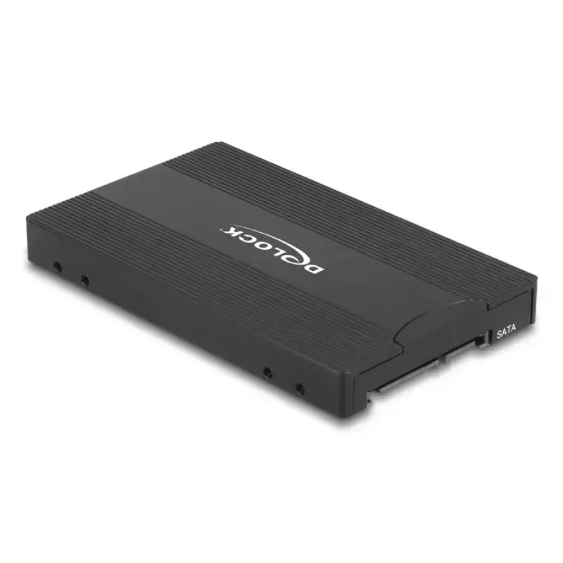 Adaptador de interfaz DELOCK U.2 (SFF-8639) a SSD M.2 Key M NVMe, modelo 64301, negro, conector macho host