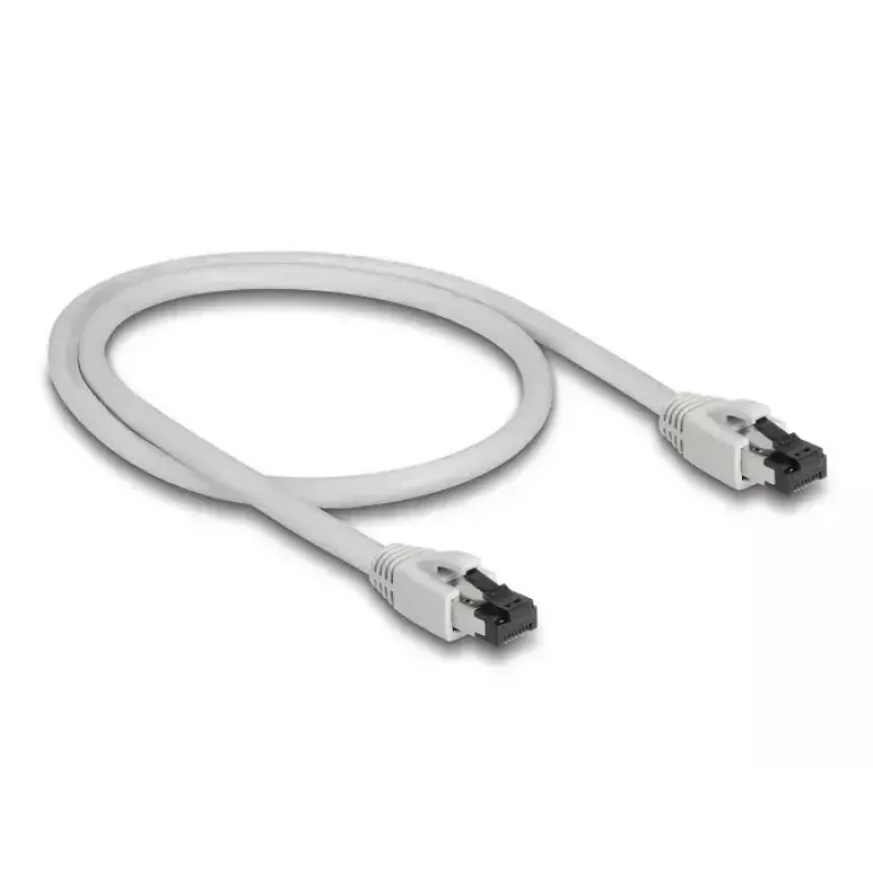 Cable de red DeLOCK 80557 RJ-45 Cat8.1 0,5 m gris