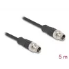 Cable de red DeLOCK M12 X-codificado 8 polos conector macho a conector macho Cat5e 5 m negro