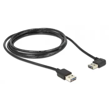 Cable USB DeLOCK 3m USB 2.0 A m/m 90°