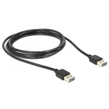 Cable USB DeLOCK 3m USB 2.0 A negro