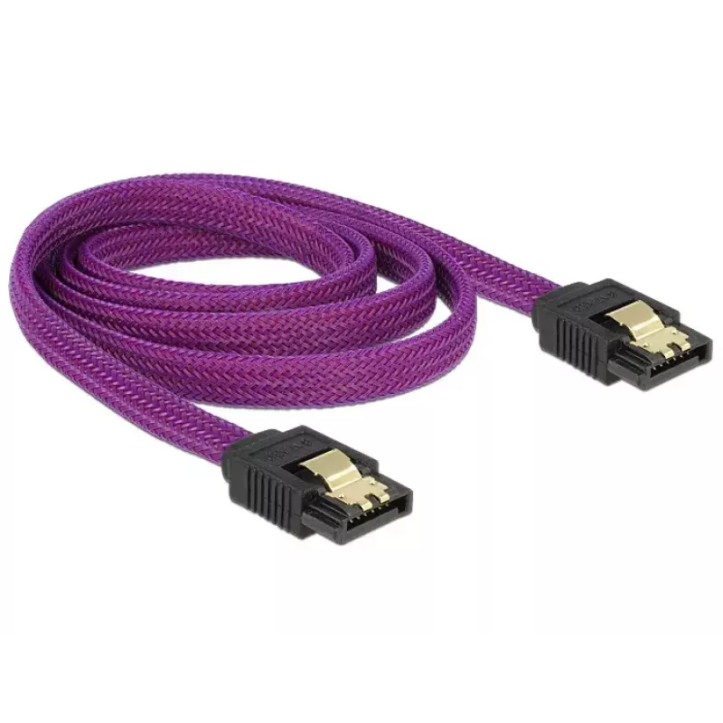 Cable SATA DeLOCK 83692 1 m SATA 7 polos violeta