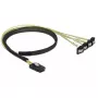 Cable de alimentación interno DeLOCK 85686 0,5 m Mini SAS SFF-8087 a 4 SATA