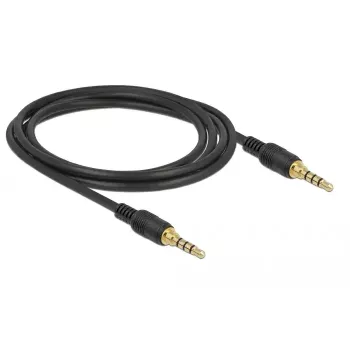 Cable de audio DeLOCK 85598 2 m 3,5 mm negro