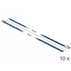 Brida DeLOCK 18794 acero inoxidable azul 10 uds.