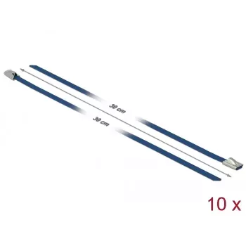 Brida DeLOCK 18794 acero inoxidable azul 10 uds.