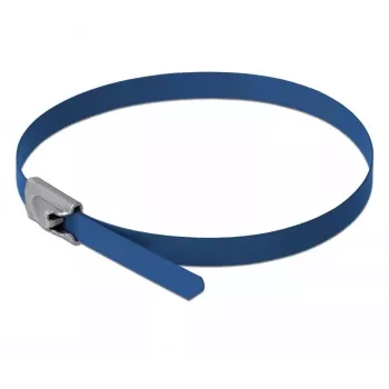 Brida DeLOCK 18794 acero inoxidable azul 10 uds.