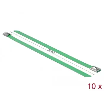 Brida DeLOCK 18805 acero verde 200mm 10 uds.