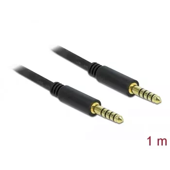 Cable de audio DeLOCK 85791 1m 4,4mm negro