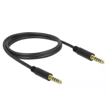 Cable de audio DeLOCK 85791 1m 4,4mm negro
