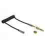 Cable de extensión de audio DELOCK 85831 — 1 m, 3,5 mm conector macho a conector hembra, contactos dorados, AWG 28, negro