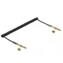Cable de audio DELOCK 85838 — 3,5 mm conector macho a 3,5 mm conector macho, 3 m, contactos dorados, 28 AWG, negro