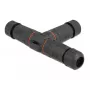 Delock 86919 Conector de cable para exteriores, en forma de T, 5 pines, IP68, tipo tornillo, negro