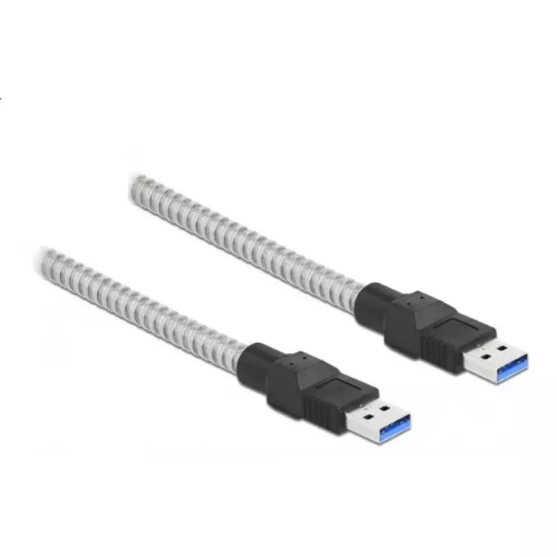 Cable USB 3.2 Gen 1 DeLOCK 86775 1 m Type-A macho a Type-A macho con recubrimiento metálico