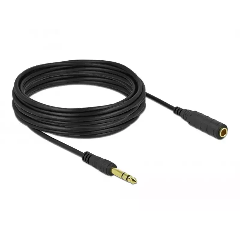 Cable prolongador jack estéreo DELOCK 86766 10 m negro
