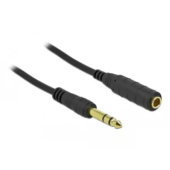 Cable prolongador jack estéreo DELOCK 86766 10 m negro