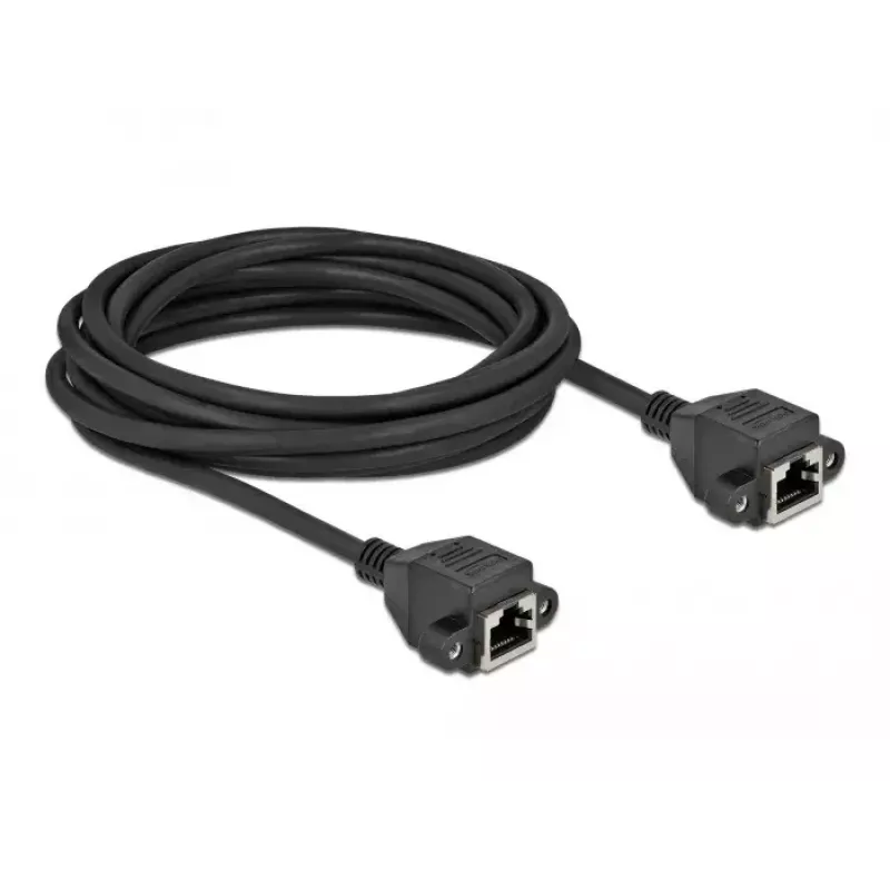 Cable prolongador de red DeLOCK Cat.6A 5 m negro