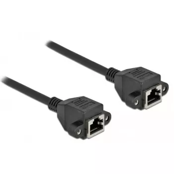 Cable prolongador de red DeLOCK Cat.6A 5 m negro