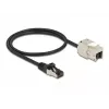 Cable RJ45 macho a módulo Keystone RJ45 hembra DeLOCK 87025