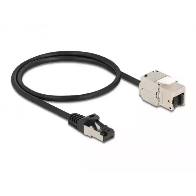 Cable RJ45 macho a módulo Keystone RJ45 hembra DeLOCK 87025