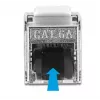 Cable RJ45 macho a módulo Keystone RJ45 hembra DeLOCK 87030